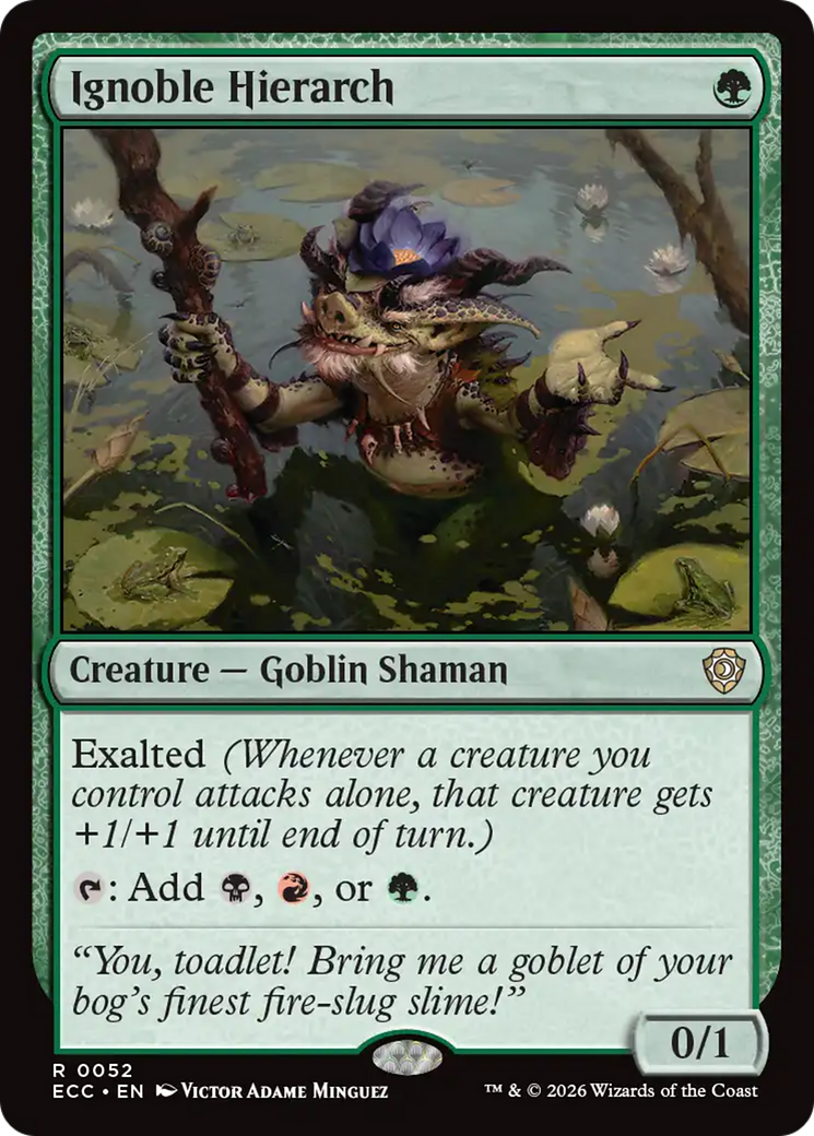 Ignoble Hierarch [Lorwyn Eclipsed Commander] | Deep Dive Games St. Marys