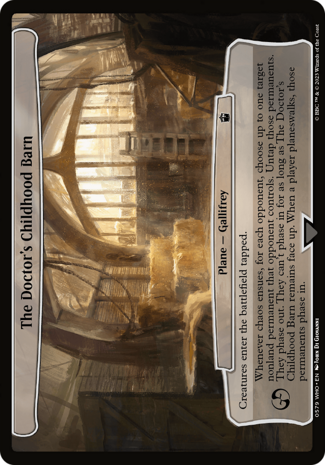 The Doctor's Childhood Barn [Doctor Who] | Deep Dive Games St. Marys