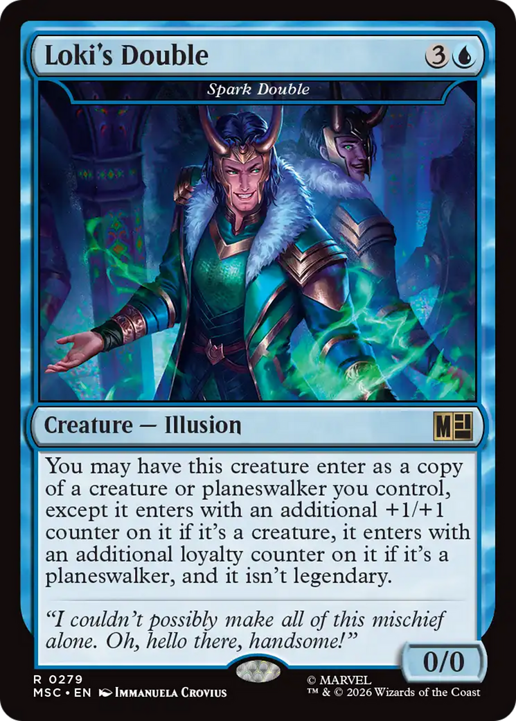 Loki's Double - Spark Double (Surge Foil) [Marvel Super Heroes Commander] | Deep Dive Games St. Marys