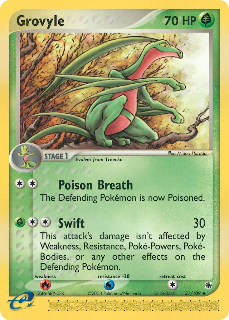 Grovyle (31/109) [EX: Ruby & Sapphire] | Deep Dive Games St. Marys