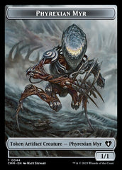Bird // Phyrexian Myr Double-Sided Token [Commander Masters Tokens] | Deep Dive Games St. Marys