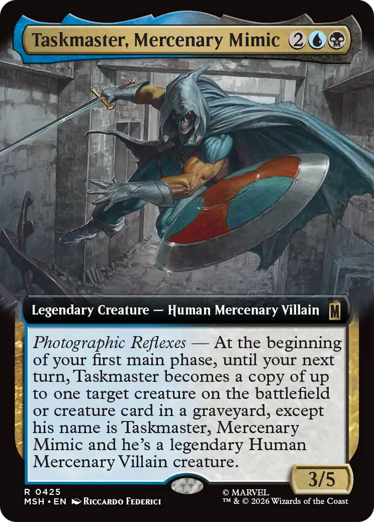 Taskmaster, Mercenary Mimic (Extended Art) [Marvel Super Heroes] | Deep Dive Games St. Marys