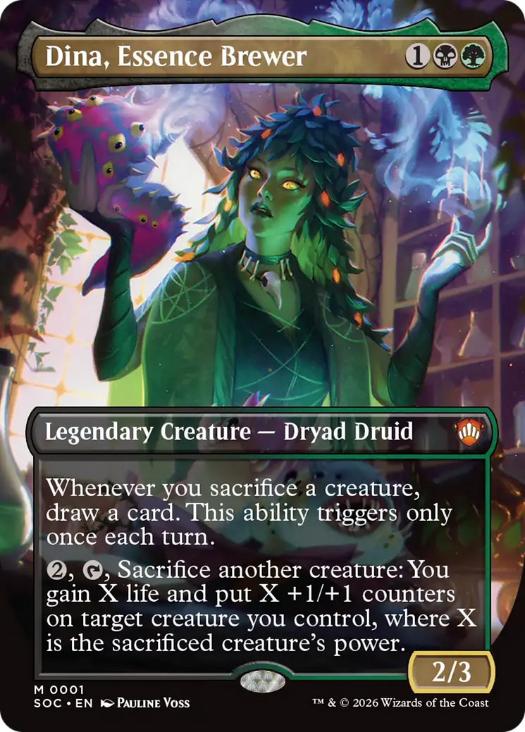 Dina, Essence Brewer (Borderless) [Secrets of Strixhaven Commander] | Deep Dive Games St. Marys