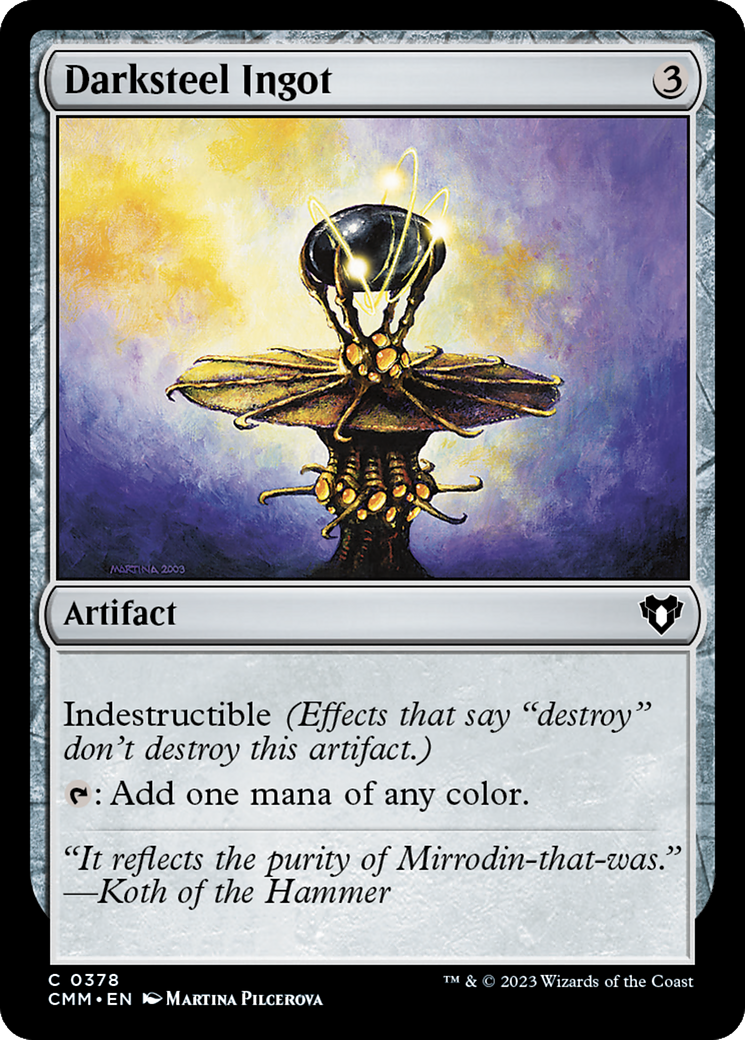 Darksteel Ingot [Commander Masters] | Deep Dive Games St. Marys