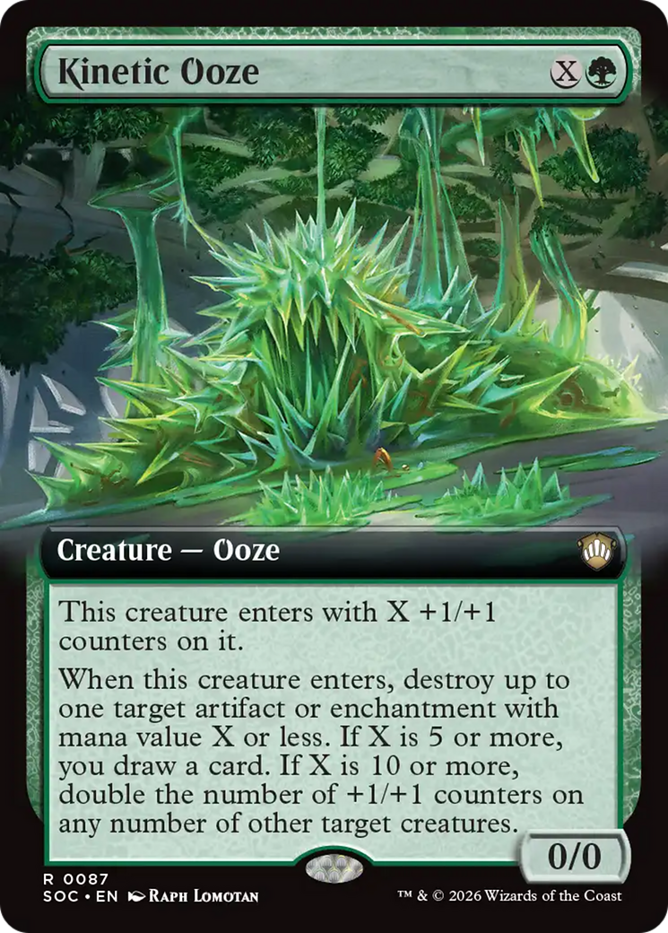 Kinetic Ooze (Extended Art) [Secrets of Strixhaven Commander] | Deep Dive Games St. Marys