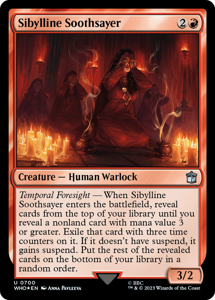 Sibylline Soothsayer (Surge Foil) [Doctor Who] | Deep Dive Games St. Marys