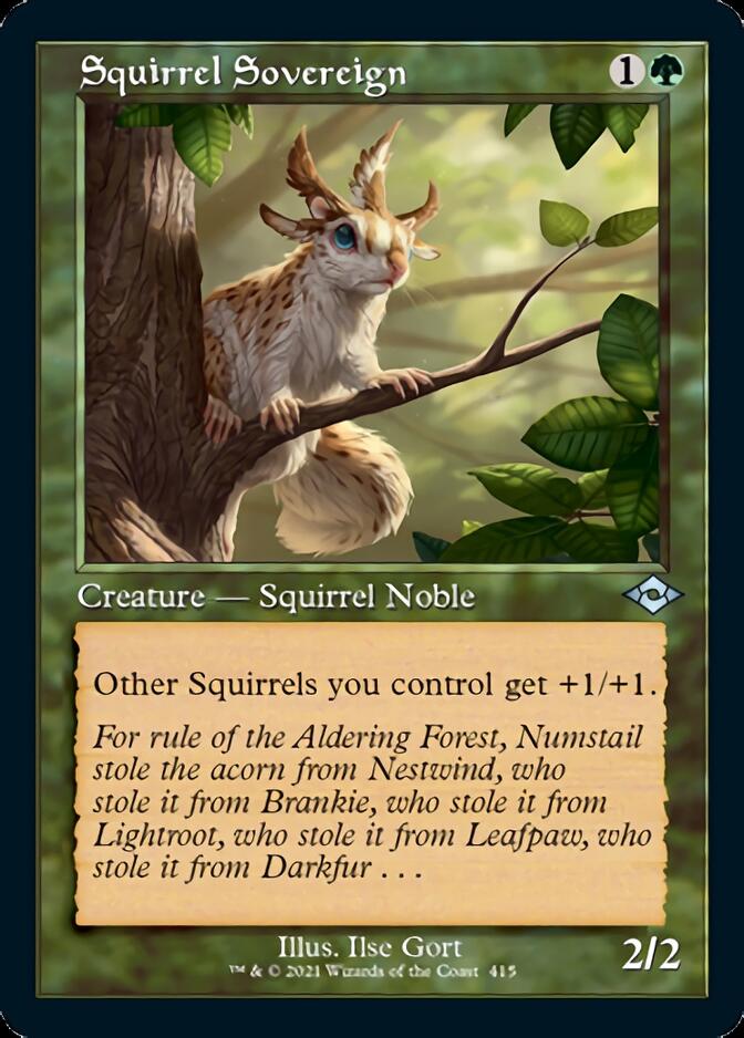 Squirrel Sovereign (Retro Foil Etched) [Modern Horizons 2] | Deep Dive Games St. Marys