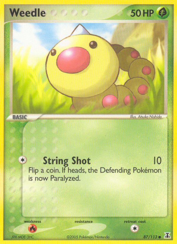 Weedle (87/113) [EX: Delta Species] | Deep Dive Games St. Marys