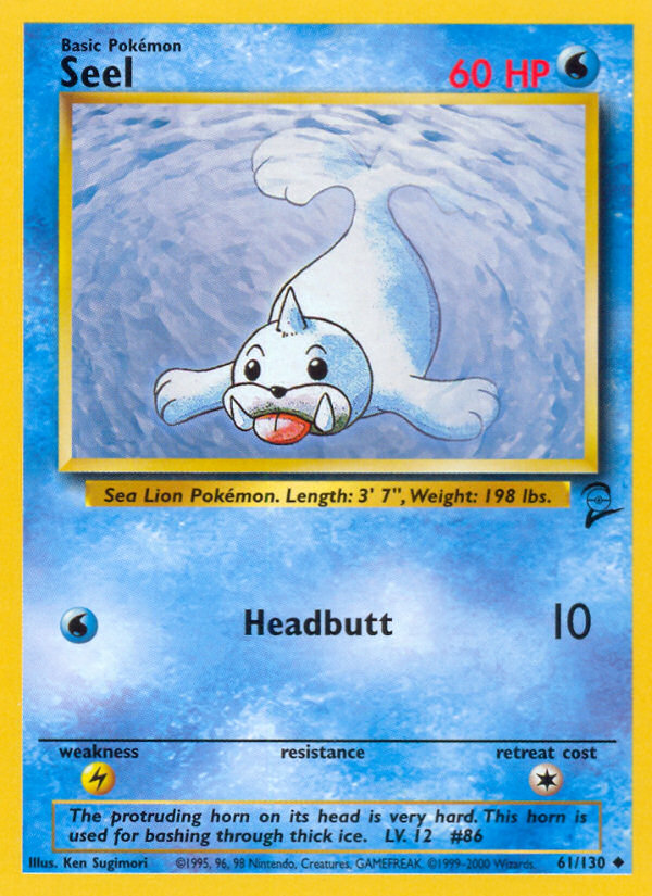 Seel (61/130) [Base Set 2] | Deep Dive Games St. Marys