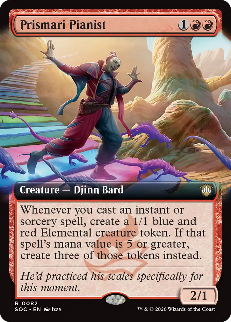 Prismari Pianist (Extended Art) [Secrets of Strixhaven Commander] | Deep Dive Games St. Marys