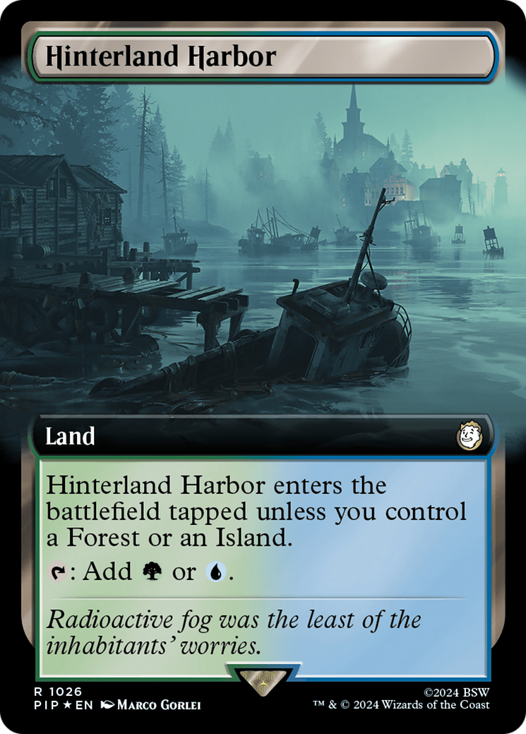 Hinterland Harbor (Extended Art) (Surge Foil) [Fallout] | Deep Dive Games St. Marys