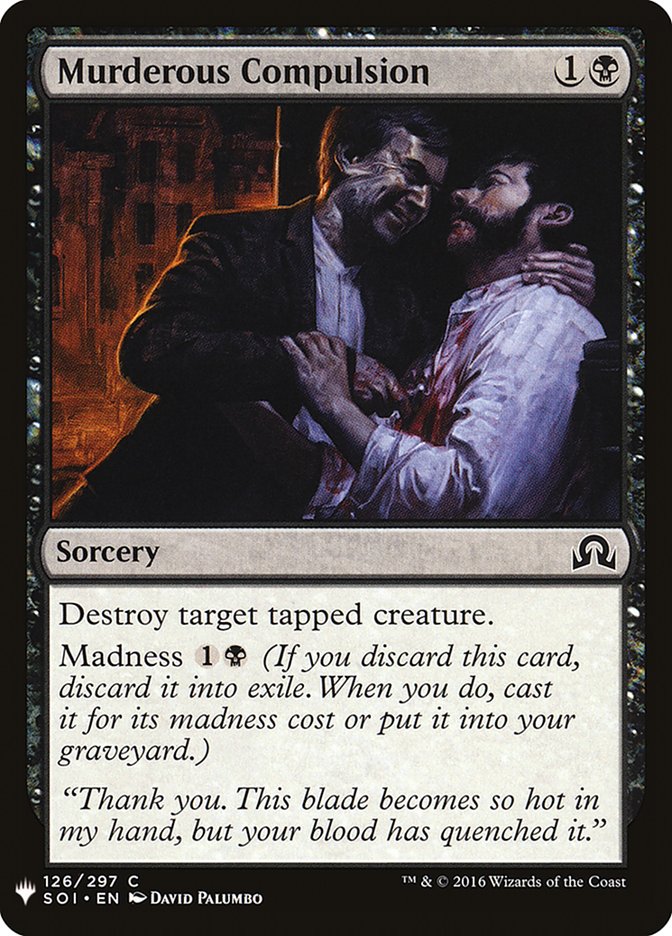 Murderous Compulsion [Mystery Booster] | Deep Dive Games St. Marys