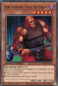 Dark Scorpion - Gorg the Strong [SBCB-EN155] Common | Deep Dive Games St. Marys