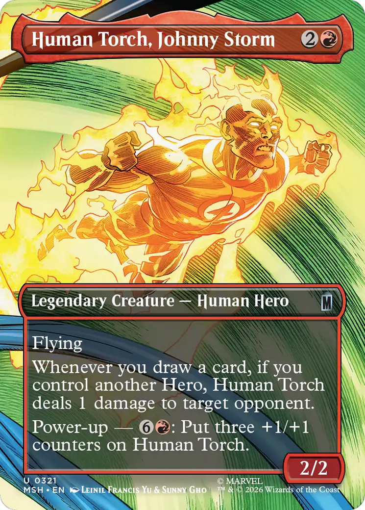 Human Torch, Johnny Storm (Borderless) [Marvel Super Heroes] | Deep Dive Games St. Marys