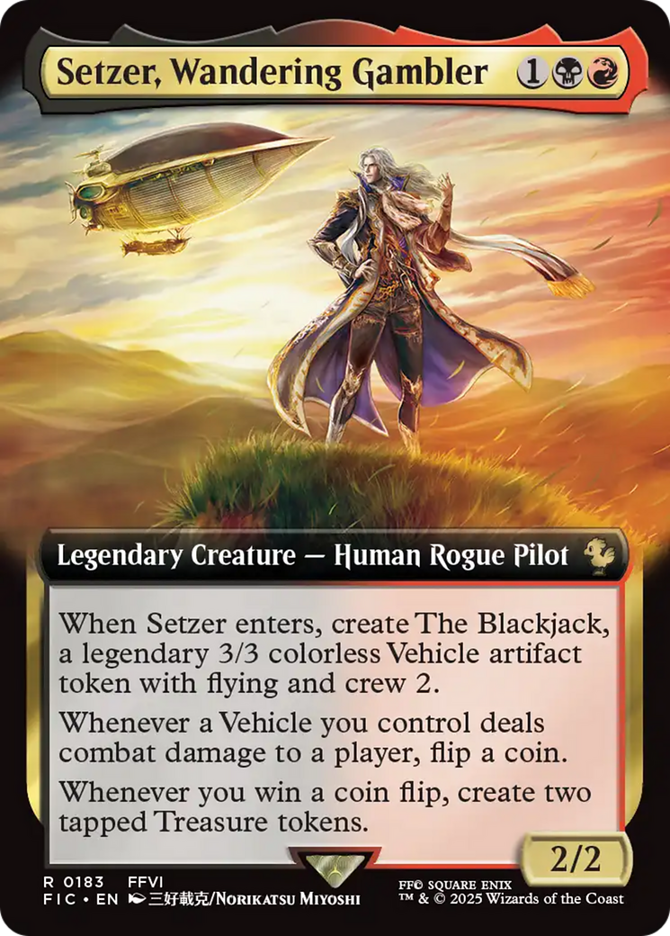 Setzer, Wandering Gambler (Extended Art) [FINAL FANTASY Commander] | Deep Dive Games St. Marys