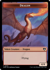 Dragon // Kor Ally Double-Sided Token [Commander Masters Tokens] | Deep Dive Games St. Marys