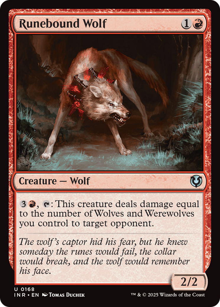 Runebound Wolf [Innistrad Remastered] | Deep Dive Games St. Marys