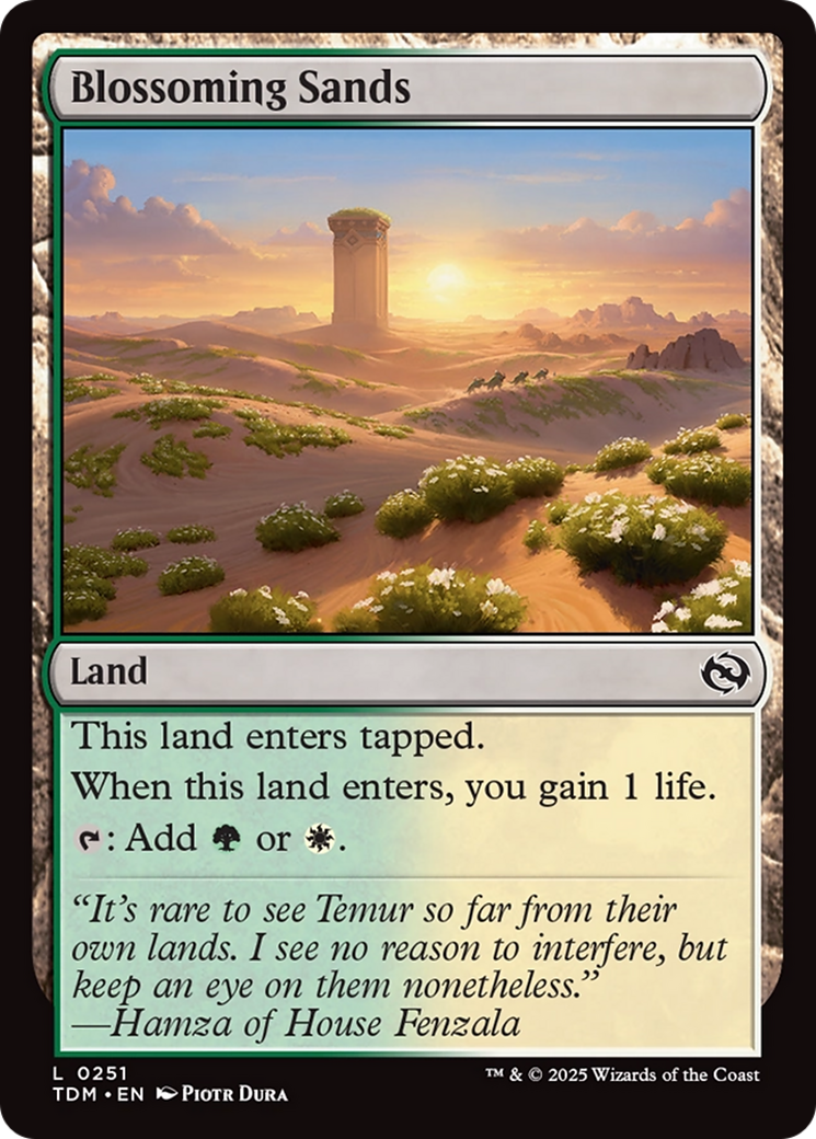 Blossoming Sands [Tarkir: Dragonstorm] | Deep Dive Games St. Marys