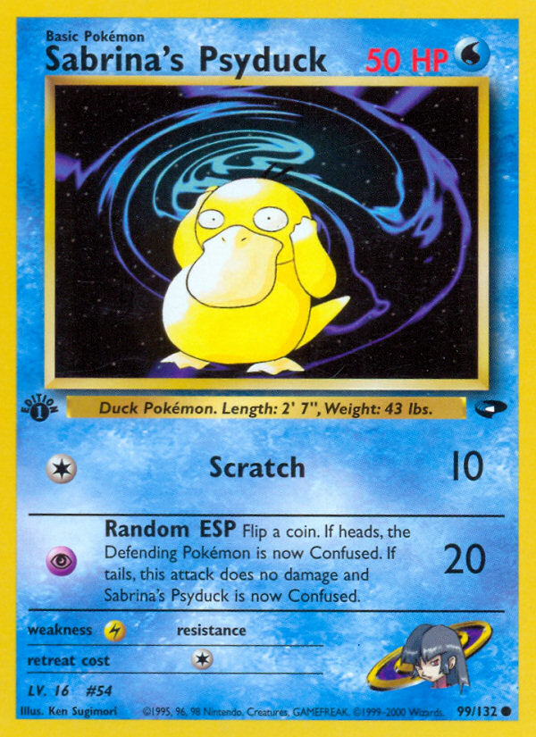 Sabrina's Psyduck (99/132) [Gym Challenge 1st Edition] | Deep Dive Games St. Marys