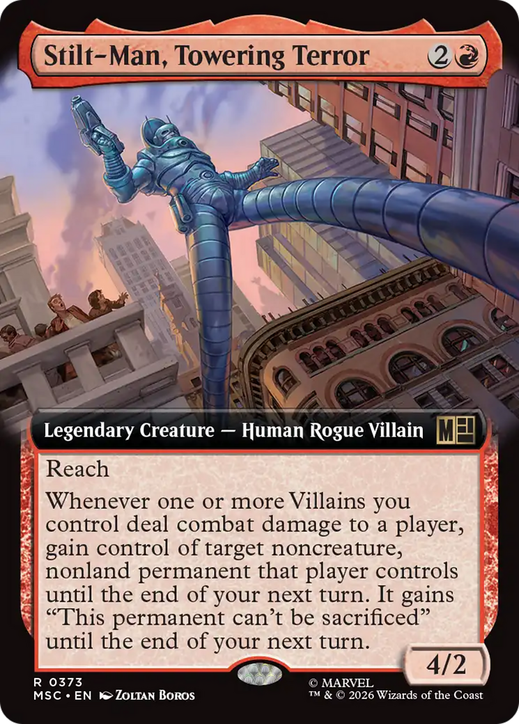 Stilt-Man, Towering Terror (Extended Art) [Marvel Super Heroes Commander] | Deep Dive Games St. Marys