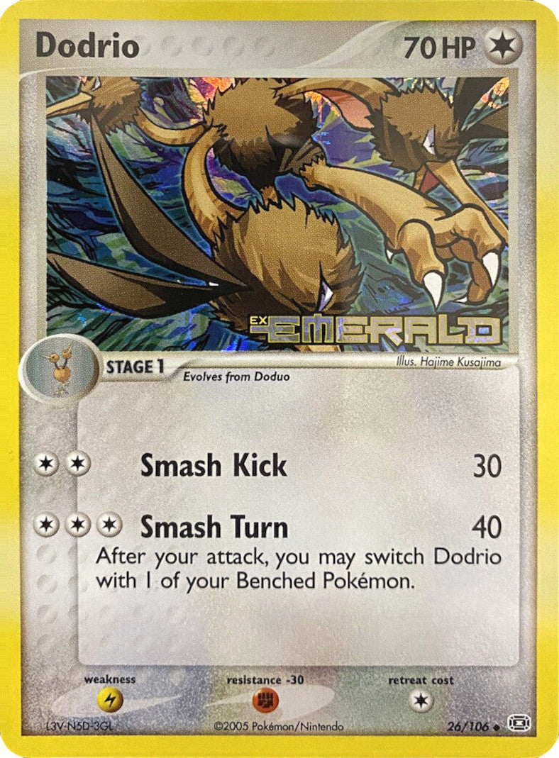Dodrio (26/106) (Stamped) [EX: Emerald] | Deep Dive Games St. Marys
