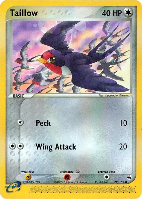 Taillow (72/109) [EX: Ruby & Sapphire] | Deep Dive Games St. Marys