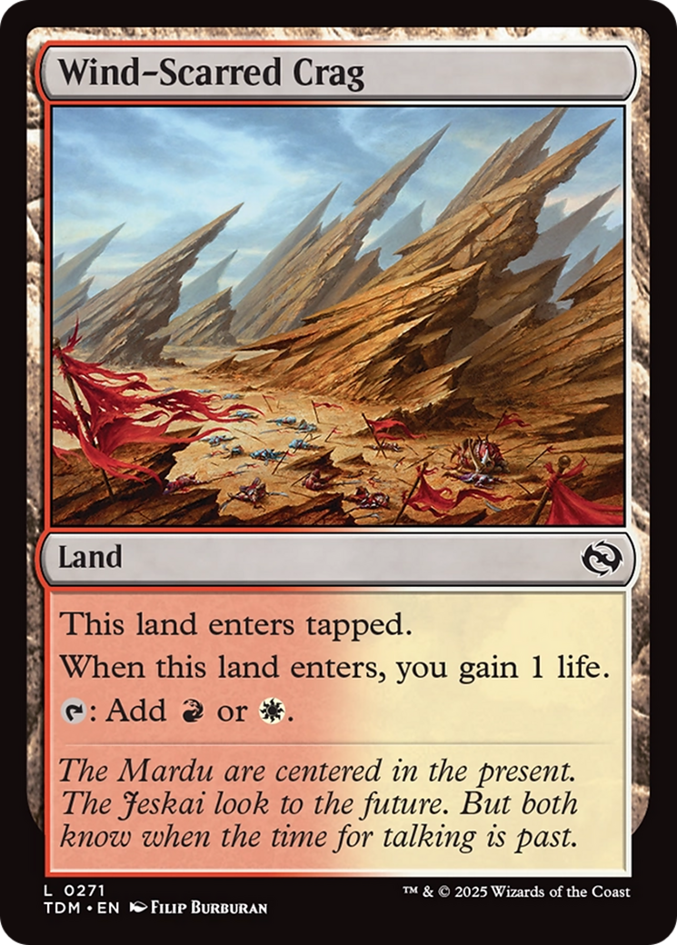 Wind-Scarred Crag [Tarkir: Dragonstorm] | Deep Dive Games St. Marys