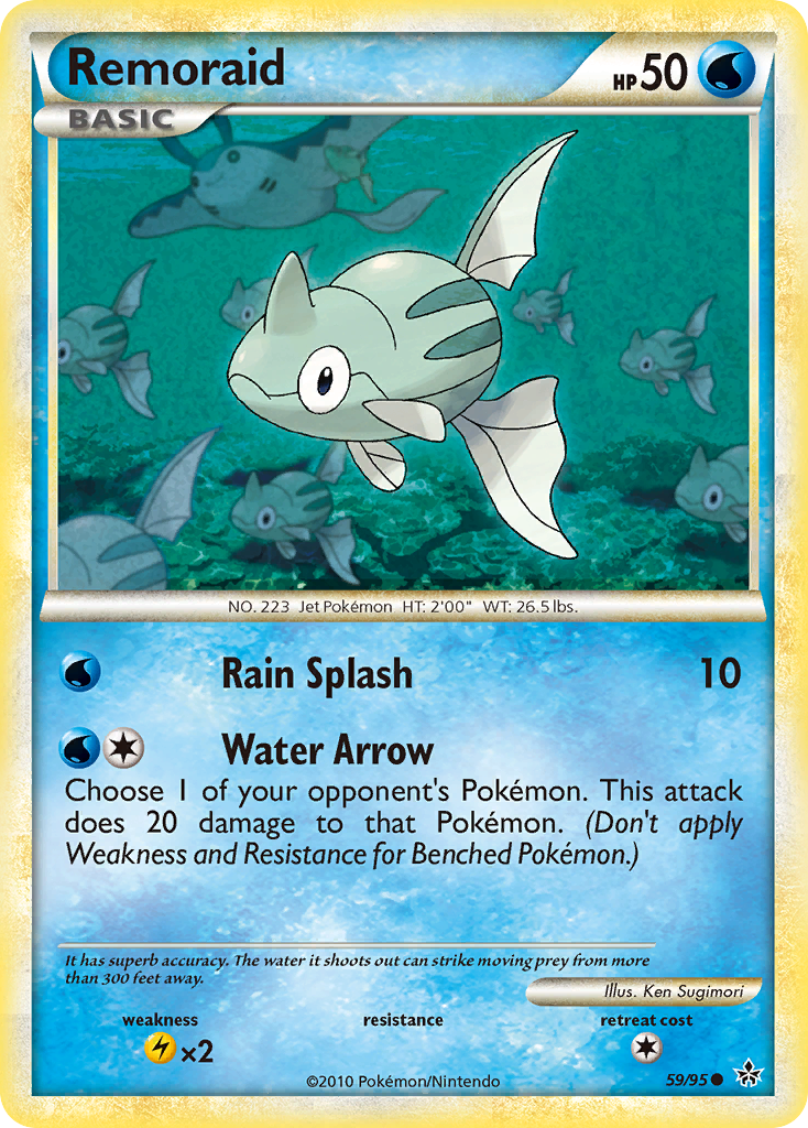 Remoraid (59/95) [HeartGold & SoulSilver: Unleashed] | Deep Dive Games St. Marys