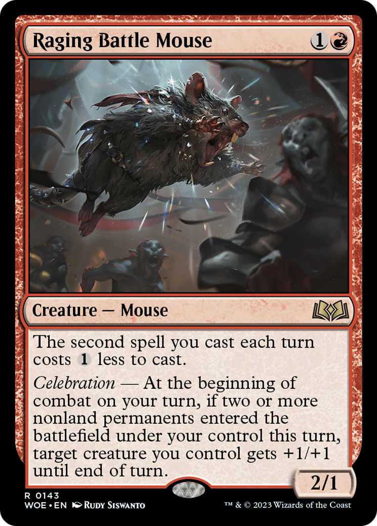 Raging Battle Mouse [Wilds of Eldraine] | Deep Dive Games St. Marys
