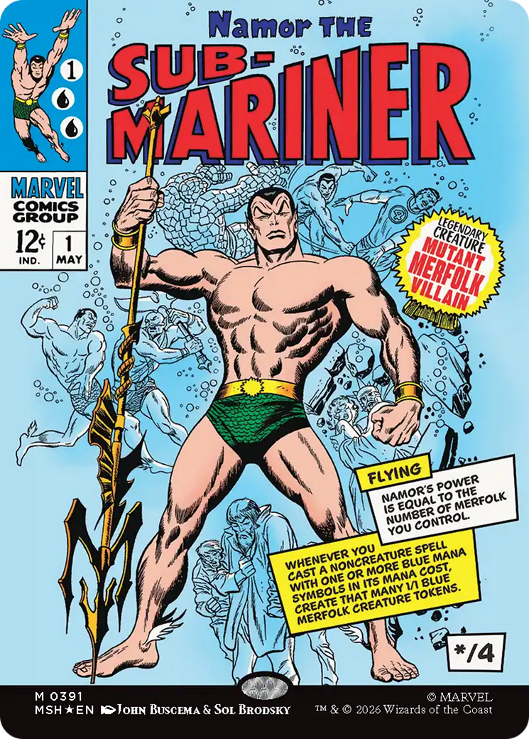 Namor the Sub-Mariner (Borderless) (0391) [Marvel Super Heroes] | Deep Dive Games St. Marys