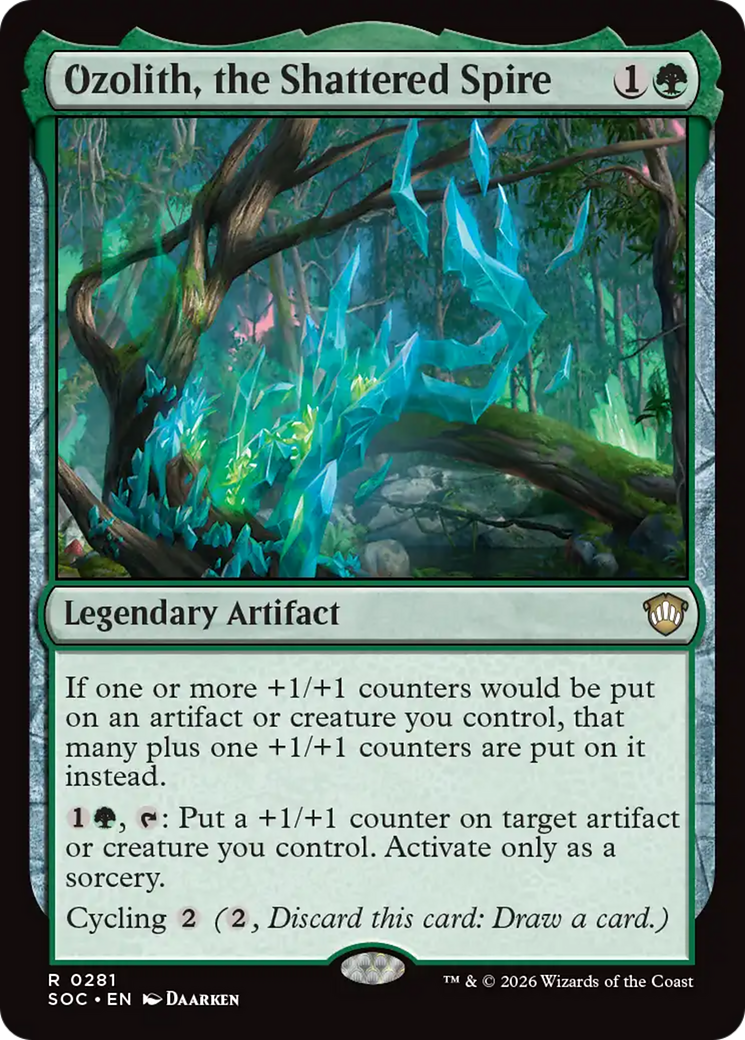 Ozolith, the Shattered Spire [Secrets of Strixhaven Commander] | Deep Dive Games St. Marys