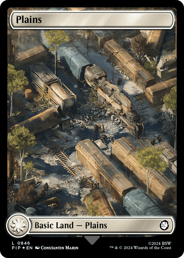 Plains (0846) (Surge Foil) [Fallout] | Deep Dive Games St. Marys