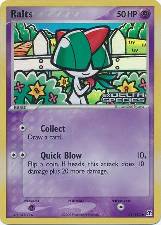 Ralts (81/113) (Stamped) [EX: Delta Species] | Deep Dive Games St. Marys