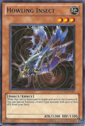 Howling Insect (Blue) [DL13-EN007] Rare | Deep Dive Games St. Marys