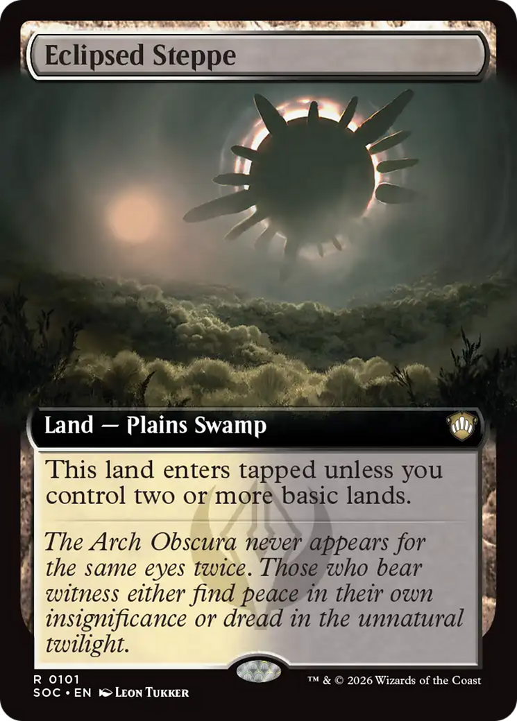 Eclipsed Steppe (Extended Art) [Secrets of Strixhaven Commander] | Deep Dive Games St. Marys