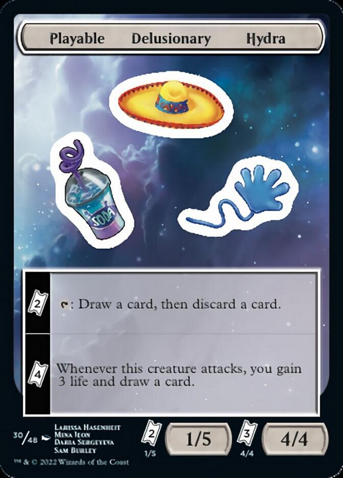 Playable Delusionary Hydra [Unfinity Stickers] | Deep Dive Games St. Marys
