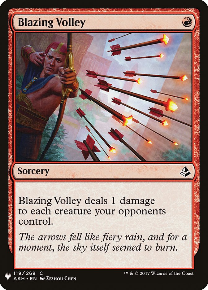Blazing Volley [Mystery Booster] | Deep Dive Games St. Marys