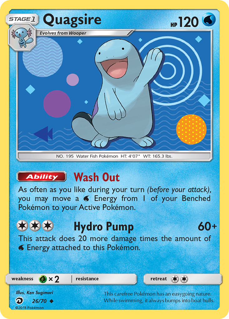 Quagsire (26/70) [Sun & Moon: Dragon Majesty] | Deep Dive Games St. Marys