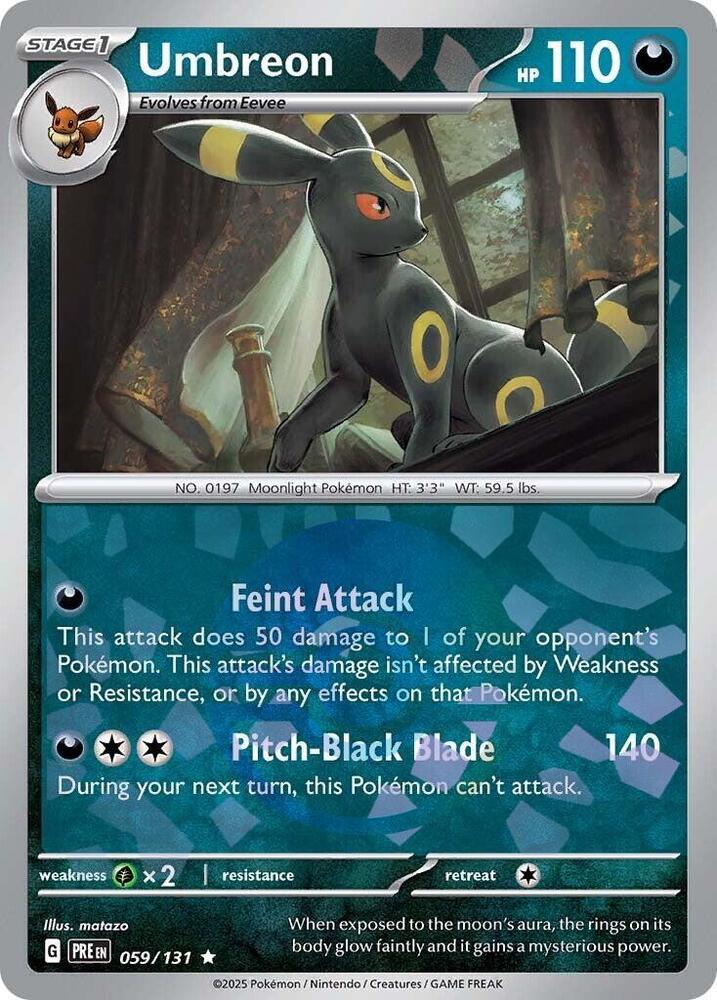 Umbreon (059/131) (Poke Ball Pattern) [Scarlet & Violet: Prismatic Evolutions] | Deep Dive Games St. Marys