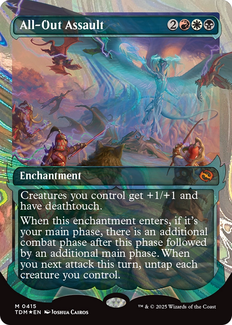 All-Out Assault (Showcase) (Halo Foil) [Tarkir: Dragonstorm] | Deep Dive Games St. Marys