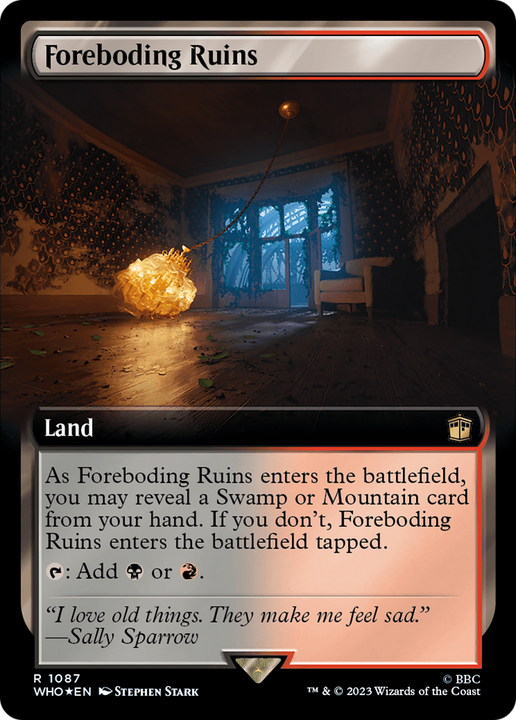 Foreboding Ruins (Extended Art) (Surge Foil) [Doctor Who] | Deep Dive Games St. Marys