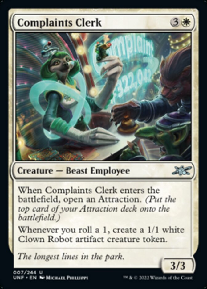 Complaints Clerk [Unfinity] | Deep Dive Games St. Marys