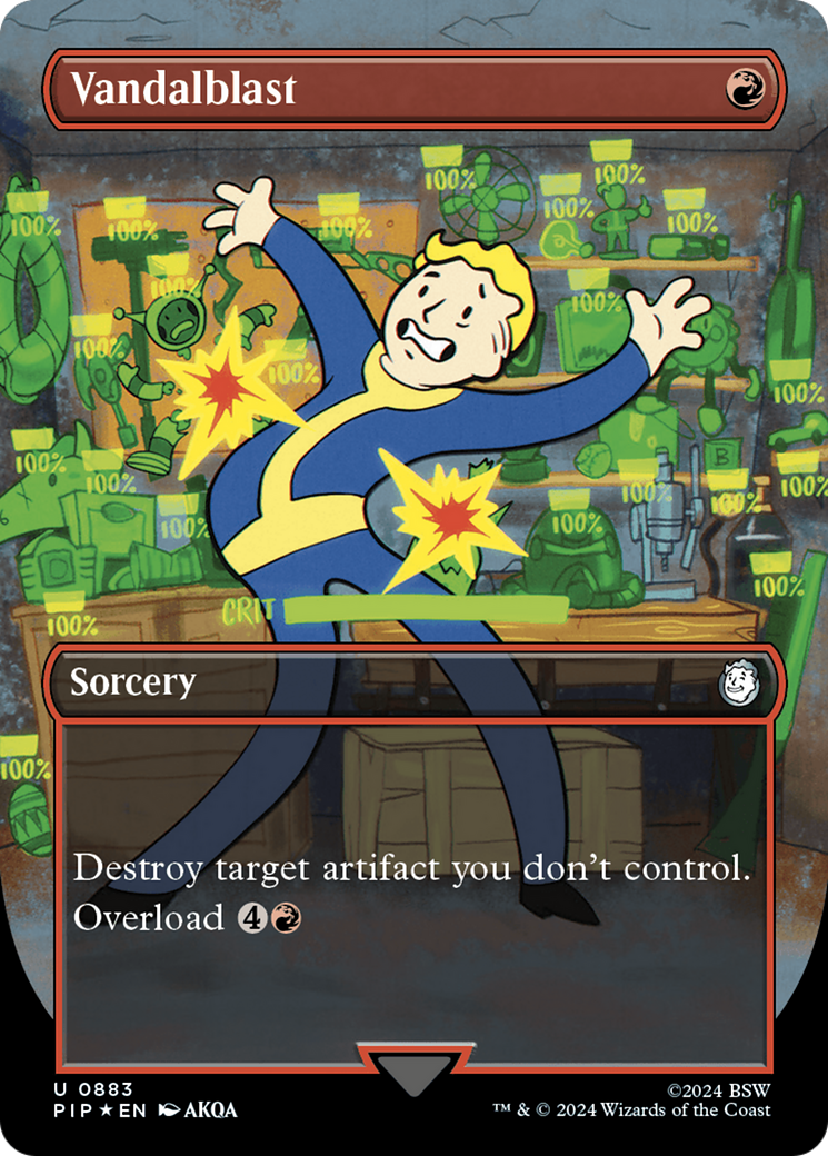 Vandalblast (Borderless) (Surge Foil) [Fallout] | Deep Dive Games St. Marys