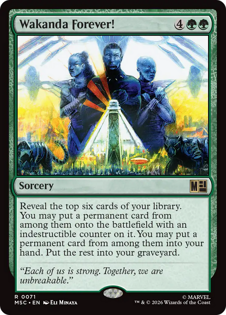 Wakanda Forever! (Surge Foil) [Marvel Super Heroes Commander] | Deep Dive Games St. Marys