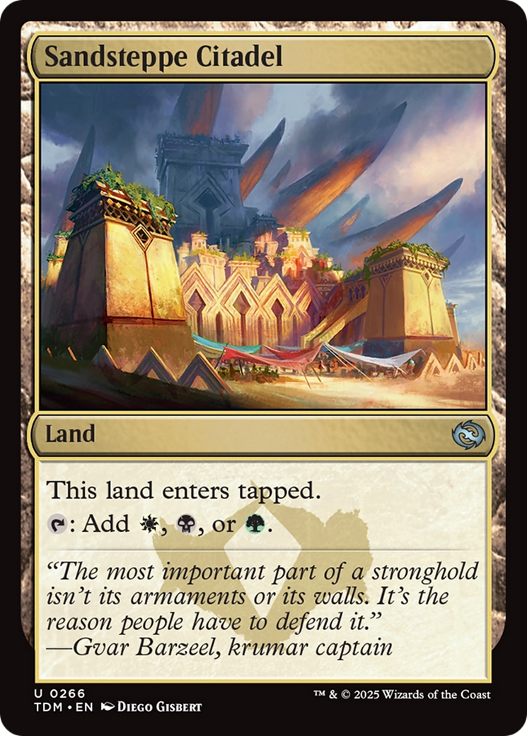 Sandsteppe Citadel [Tarkir: Dragonstorm] | Deep Dive Games St. Marys