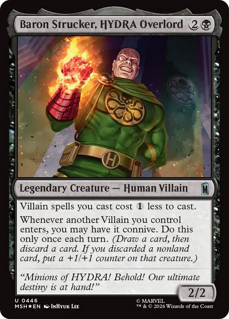 Baron Strucker, HYDRA Overlord (Surge Foil) [Marvel Super Heroes] | Deep Dive Games St. Marys