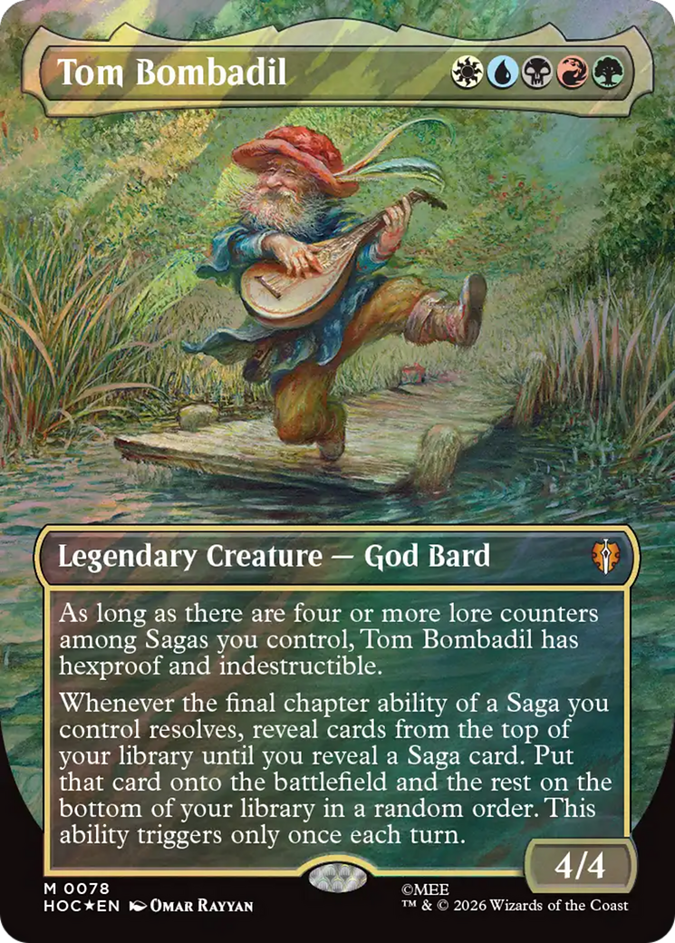 Tom Bombadil (Borderless) (Surge Foil) [The Hobbit: Eternal-Legal] | Deep Dive Games St. Marys