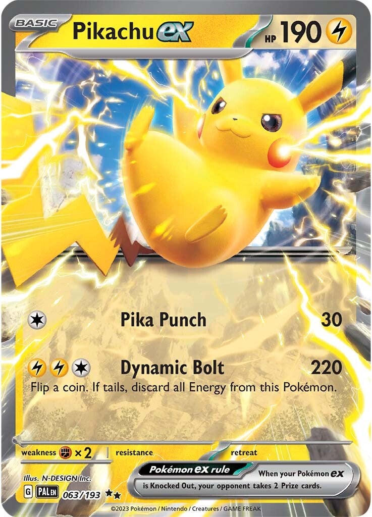 Pikachu ex (063/193) [Scarlet & Violet: Paldea Evolved] | Deep Dive Games St. Marys