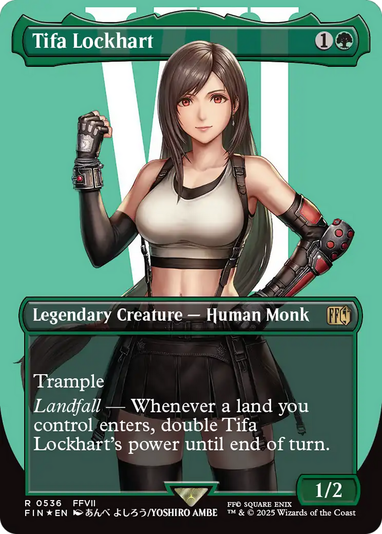 Tifa Lockhart (Borderless) (Surge Foil) [FINAL FANTASY] | Deep Dive Games St. Marys