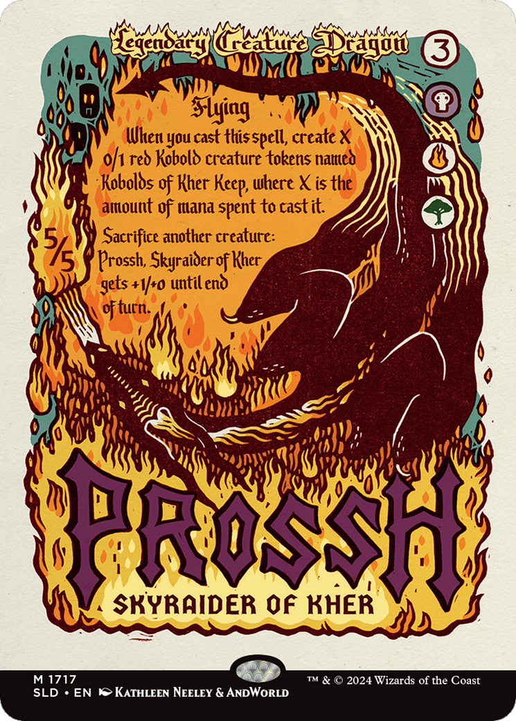 Prossh, Skyraider of Kher (Rainbow Foil) [Secret Lair Drop Series] | Deep Dive Games St. Marys